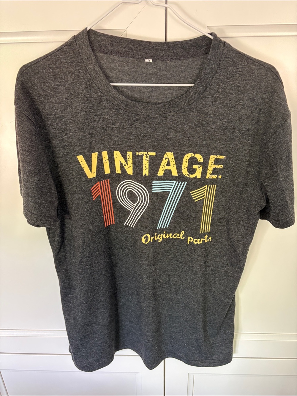 Vintage 1971 Graphic Tee - Dark Gray